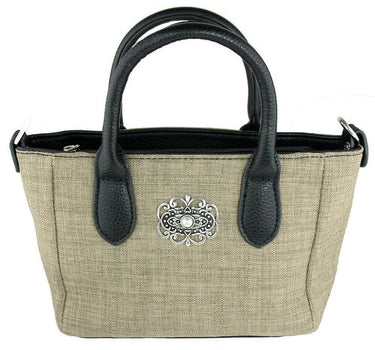 Handtasche "Katrina" mit Metallapplikation | Hellbraun