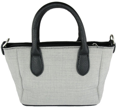 Handtasche "Katrina" mit Metallapplikation | Hellgrau