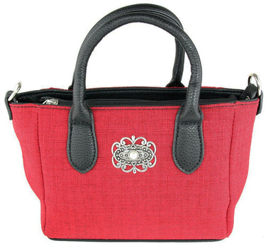 Handtasche "Katrina" mit Metallapplikation | Rot