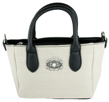 Handtasche "Katrina" mit Metallapplikation | Beige
