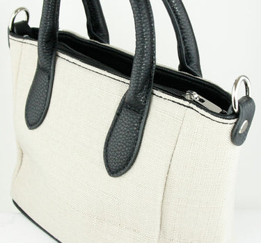 Handtasche "Katrina" mit Metallapplikation | Beige