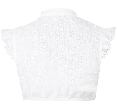 MarJo Dirndlbluse "Kemmern" Flügelarm | Weiß