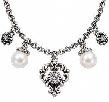 Ketten-Trachtengürtel "Ornament Perle Edelweiß" | Altsilber