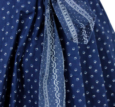 Turi Kinder Trachtenrock "Thea" mit Blümchenmuster | Dunkelblau