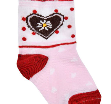 BONDI Baby Kniestrümpfe "Herz" 86860 | Rose - Socken