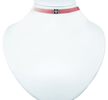 LUISIA® Samt Kropfband "Ramona" mit Premium Kristall | Altrosa