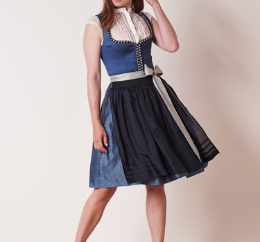 KRÜGER Collection Dirndl "Stefanie" 102761 | Blau 60cm