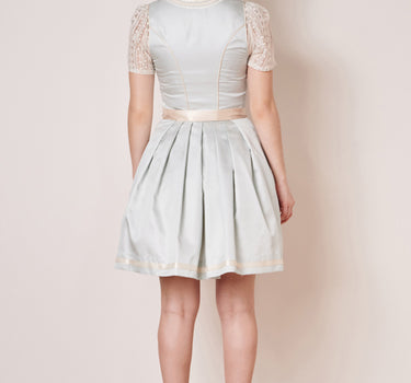 Krüger Dirndl "Dalina" Spitzenschürze 412465 | Hellblau Creme 50cm