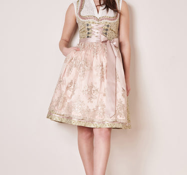 Krüger Dirndl "Florentina" Spitzenschürze 411364 | Hellgrün - 60cm