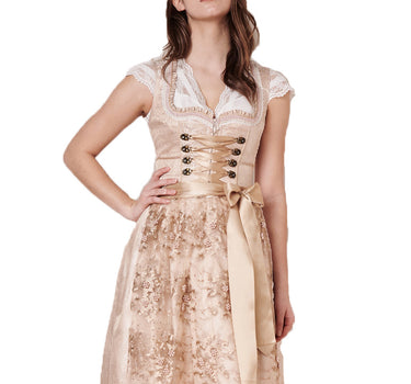 Krüger Dirndl "Kailia" Spitzenschürze 417565 | Natur 60cm