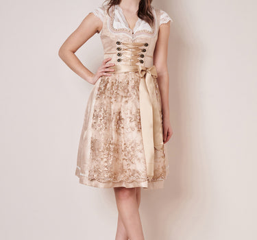 Krüger Dirndl "Kailia" Spitzenschürze 417565 | Natur 60cm