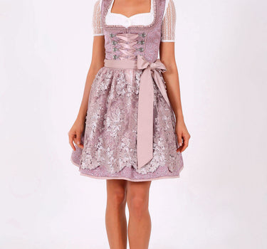 Krüger Dirndl "Palila" Spitzenschürze 409561 | Flieder - 50cm