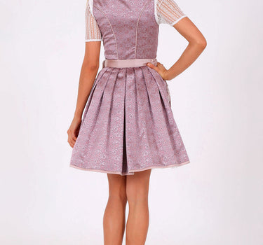 Krüger Dirndl "Palila" Spitzenschürze 409561 | Flieder - 50cm