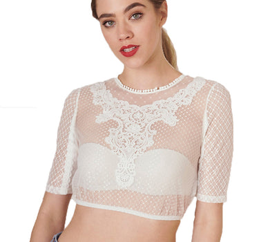 KRÜGER MADL Damen Dirndlbluse "Guiliana" 312061 | Ecru