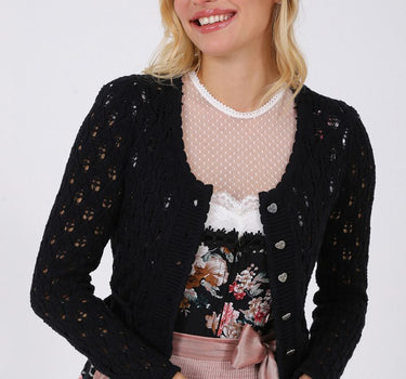 Krüger Damen Trachten Strickjacke "Florentine" 38701 | Schwarz