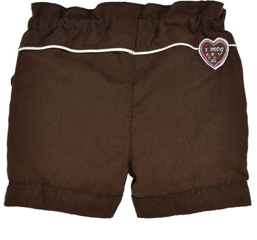 BONDI Mädchen Kunstleder Shorts Hose "Hirsch" 86855 | Braun