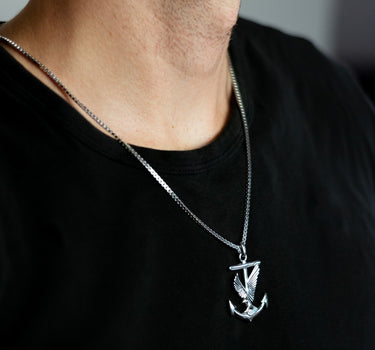 LUISIA Halsette mit Anhänger "Anker mit Adler" 79088 - 925 Silber