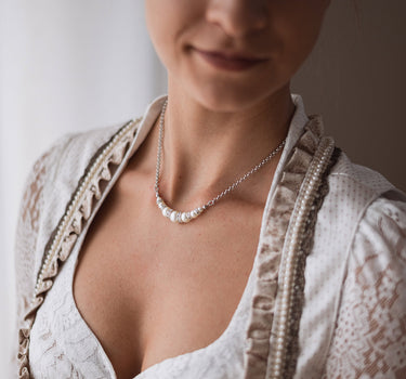 LUISIA Perlencollier "Strassrondele" mit Kristallen von Swarovski 48345