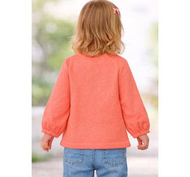 BONDI Baby Mädchen Langarmshirt "Eule" 86968 | Apricot