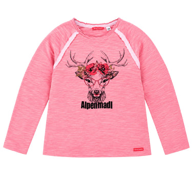 BONDI Mädchen Langarmshirt "Alpenstadl" 26088 | Rose