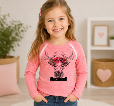 BONDI Mädchen Langarmshirt "Alpenstadl" 26088 | Rose