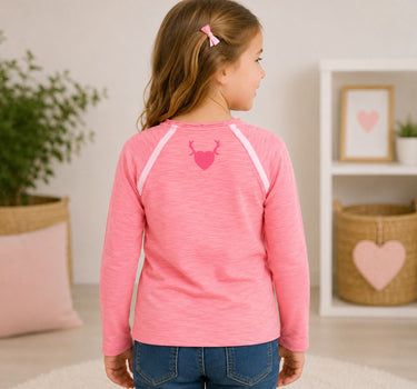 BONDI Mädchen Langarmshirt "Alpenstadl" 26088 | Rose