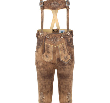 Isar-Trachten Kinder Kniebund Lederhose "Lukas" 51824 | Eiche