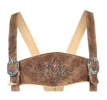 Isar-Trachten Kinder Kniebund Lederhose "Lukas" 51824 | Eiche