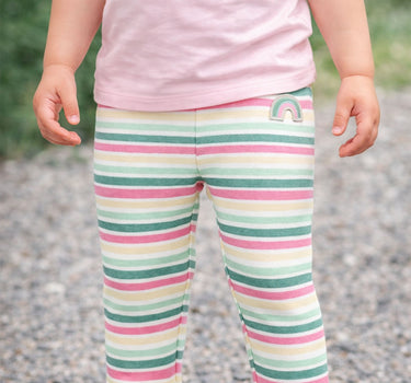 BONDI Baby Mädchen 7/8 Hose Leggings "Be Happy" 86889 | Mehrfarbig
