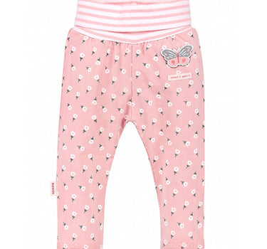 BONDI Baby Mädchen Leggings "Blumenallover" 93945 | flower allover Rosa
