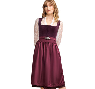 Krüger Collection Dirndl "Livie" 414669 | Bordeaux 70cm