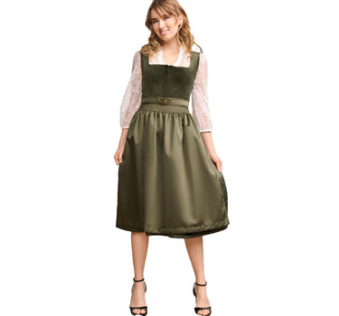 Krüger Collection Dirndl "Livie" 414669 | Oliv 70cm