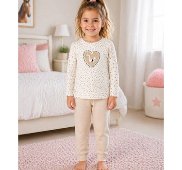BONDI Baby Mädchen Langarmshirt "Gänschen" 93957 | dots allover