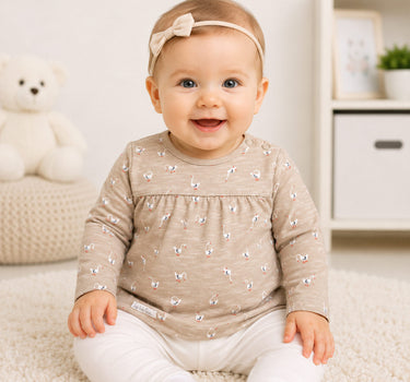 BONDI Baby Langarmshirt "Gänschen" 93956 | gans allover