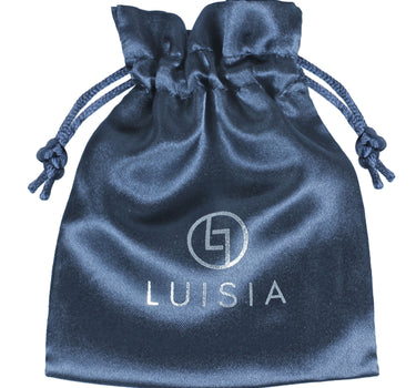 LUISIA Halskette "Nicola" mit Strass Hirschkopf | Schwarz