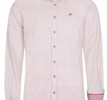 MADDOX Trachtenhemd - Hemd-102 | Bordo Rot