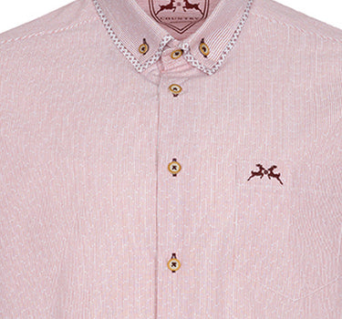 MADDOX Trachtenhemd Button Down Kragen - Hemd-58 | Rubin Rot