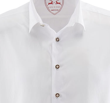 MADDOX Trachtenhemd Uni mit Kentkragen - Hemd-41 | Weiß