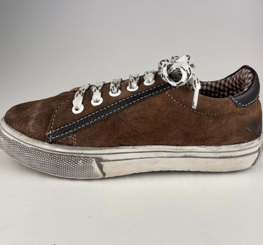 MADDOX Kinder Leder Schuhe Sneaker "Oskar" | Nappato Wood