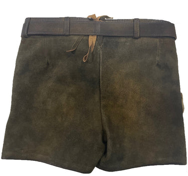 MADDOX Kurze Mädchen Lederhose "Fichtelsee" mit Gürtel | Ziller Antik