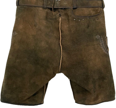 MADDOX Kurze Herren Lederhose "Klostersee" mit Gürtel | Antik Ziller