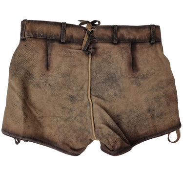 MADDOX Kurze Damen Lederhose Maila | Antik Hopfen