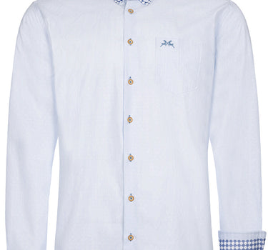 MADDOX Trachtenhemd Button-Down-Kragen - Hemd-58 | Smaragd Blau