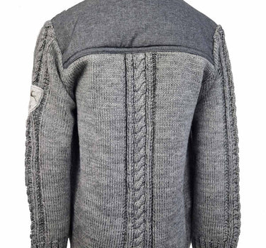 Maddox Jungen Strickjacke "Altwil" mit Zopfmuster | Grau