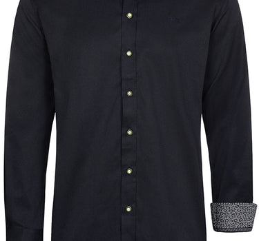 MADDOX Herren Trachtenhemd Slimfit - Hemd-92 | Schwarz