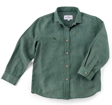 MADDOX Kinder Trachtenhemd "Jonas" mit Hirschstickerei K-107 | Grün
