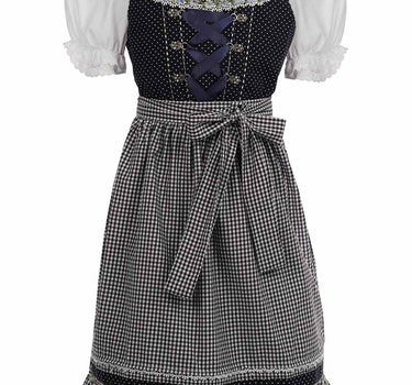 MADDOX Kinder Dirndl "Milena" 3-tlg. | Marineblau Weiß