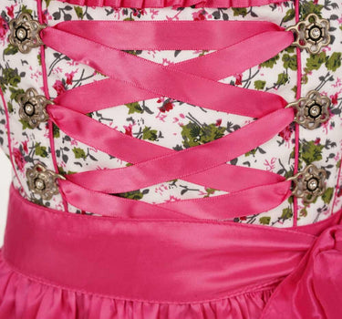 MADDOX Kinder Dirndl "Zermatt" 3-tlg. | Streublümchen Pink Weiß