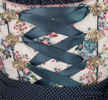 MADDOX Kinder Dirndl "Rosalie" 3-tlg. | Streublümchen Weiß Blau Rosa
