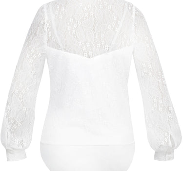 MarJo Blusen Body "Harper-Malinda" Langarm 301700 | Offwhite